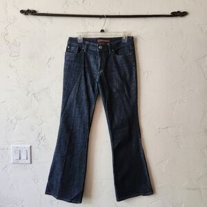 The Limited Y2K Flare Mid Rise Dark Wash Blue Jeans Size 8